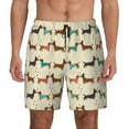 thumbnail image 1 of Balery Dachshund Dog Mens Swim Trunks Swim Shorts for Men Quick Dry Inseam Beach Shorts with Compression Liner Pocket-Small, 1 of 9