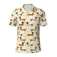thumbnail image 1 of Balery Dachshund Dog Printed Men’s Short Sleeve Polo Shirt, Midweight Men's Shirt,Golf Polo shirts -Medium, 1 of 9