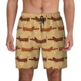 thumbnail image 1 of Balery Dachshund Dog Puppy Mens Swim Trunks Swim Shorts for Men Quick Dry Inseam Beach Shorts with Compression Liner Pocket-Large, 1 of 9