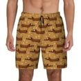 thumbnail image 1 of Balery Dachshund Dog Puppy Mens Swim Trunks Swim Shorts for Men Quick Dry Inseam Beach Shorts with Compression Liner Pocket-X-Large, 1 of 9