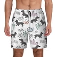 thumbnail image 1 of Balery Dachshund Dog Puppy Mens Swim Trunks Swim Shorts for Men Quick Dry Inseam Beach Shorts with Compression Liner Pocket-XX-Large, 1 of 9