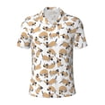 thumbnail image 1 of Balery Dachshund Dog Puppy Printed Men’s Short Sleeve Polo Shirt, Midweight Men's Shirt,Golf Polo shirts -Small, 1 of 9