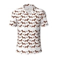 thumbnail image 1 of Balery Dachshund Dog Puppy Printed Men’s Short Sleeve Polo Shirt, Midweight Men's Shirt,Golf Polo shirts -Small, 1 of 9