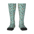 thumbnail image 1 of Balery Dachshund Dog Puppy Printed Novelty Socks Men's Women's Crew Socks Sports Socks Knee High Socks Cotton Socks Quirky and Cool Socks, 1 of 9