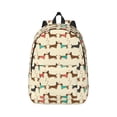 thumbnail image 1 of Balery Dachshund Dog Vintage Canvas Backpack for Men and Women - Large Capacity, Durable Travel Laptop Bag for School, Work, Hiking, and Outdoor Activities, 1 of 7