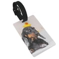 thumbnail image 1 of Balery Dachshund Sitting in Bathtub Print Durable Luggage Tags with Secure Strap, Personalized Travel ID Tags for Suitcases, Bags, and Backpacks - Easy Identification for Men and Women, 1 of 8