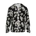 thumbnail image 1 of Balery Daisies Flowers Men's Women's UPF 50+ Sun Protection Lightweight Hoodie Performance Long Sleeve Shirt for Fishing Running-Large, 1 of 9