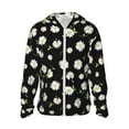 thumbnail image 1 of Balery Daisies Flowers Men's Women's UPF 50+ Sun Protection Lightweight Hoodie Performance Long Sleeve Shirt for Fishing Running-Medium, 1 of 9
