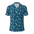 thumbnail image 1 of Balery Daisies Flowers Printed Men’s Short Sleeve Polo Shirt, Midweight Men's Shirt,Golf Polo shirts -3X-Large, 1 of 8