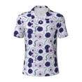 thumbnail image 1 of Balery Daisies Flowers Printed Men’s Short Sleeve Polo Shirt, Midweight Men's Shirt,Golf Polo shirts -3X-Large, 1 of 8