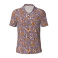 thumbnail image 1 of Balery Daisies Flowers Printed Men’s Short Sleeve Polo Shirt, Midweight Men's Shirt,Golf Polo shirts -XX-Large, 1 of 8