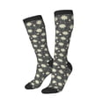 thumbnail image 1 of Balery Daisies Flowers Printed Novelty Socks Men's Women's Crew Socks Sports Socks Knee High Socks Cotton Socks Quirky and Cool Socks, 1 of 9