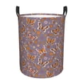 thumbnail image 1 of Balery Daisies Flowers Round Laundry Basket with Handles Waterproof Freestanding Laundry Hamper for Clothes Toys in the Dorm and Family-, 1 of 8