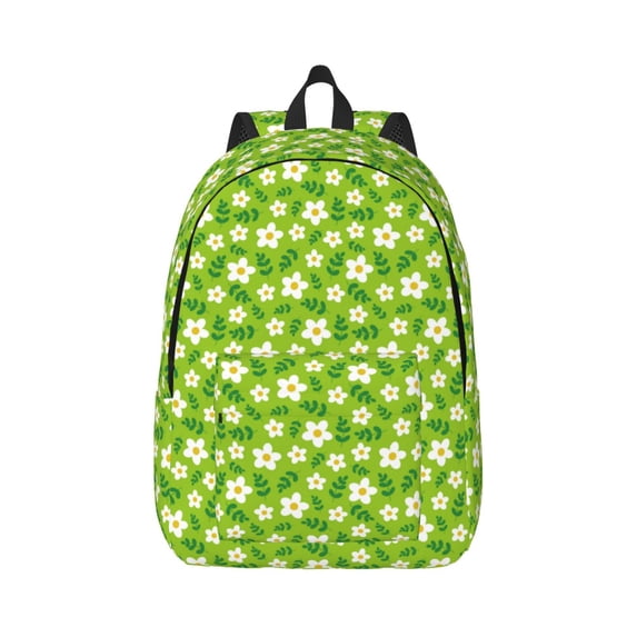 Balery Daisies Flowers Vintage Canvas Backpack for Men and Women - Large Capacity, Durable Travel Laptop Bag for School, Work, Hiking, and Outdoor Activities