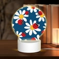 thumbnail image 1 of Balery Daisies With Ladybugs Pattern Acrylic Night Light Gift with 3 Color ModesTouch-Sensitive LED Lamp Perfect Gift for Mother's Day, Birthday, or Christmas, 1 of 9