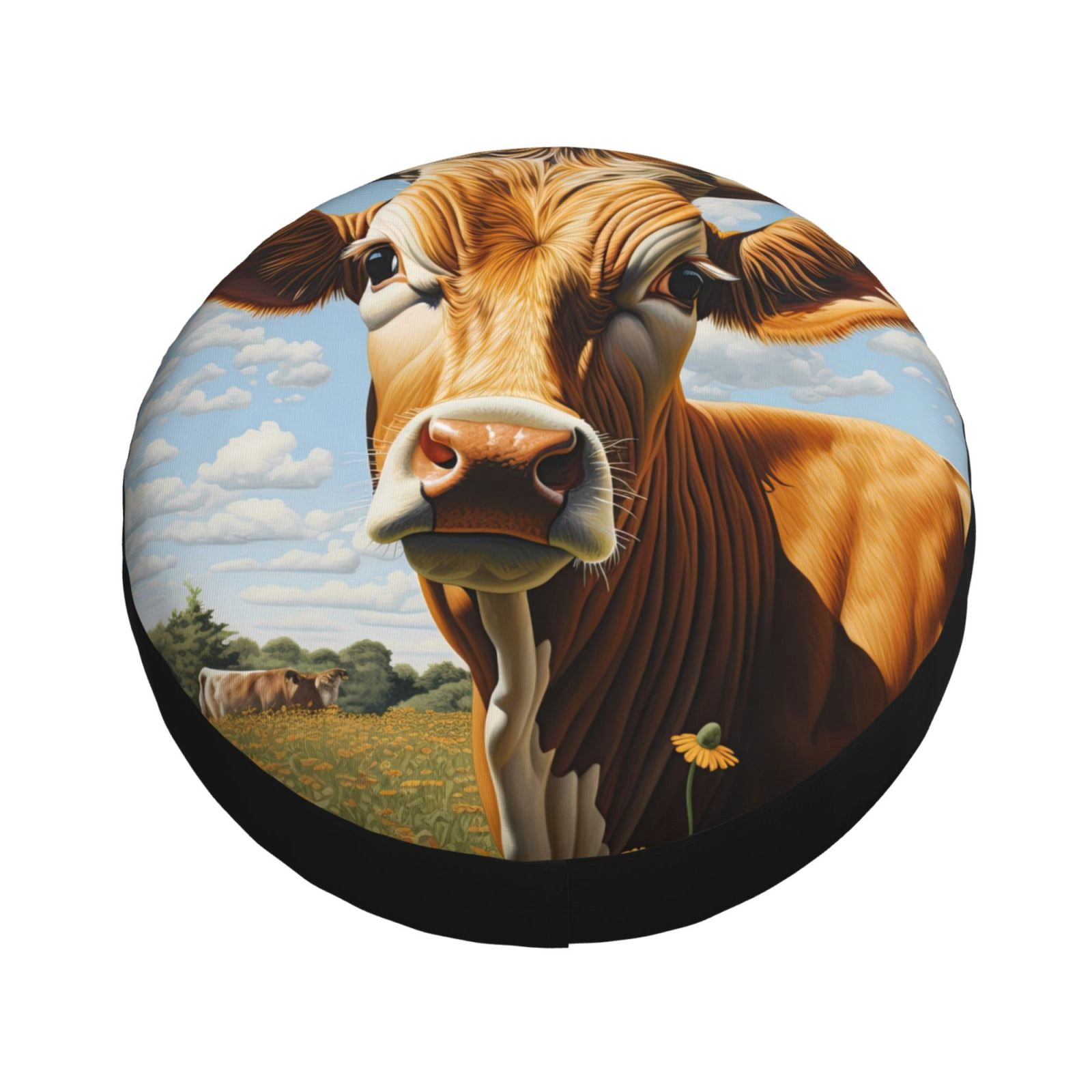 Cow Protector Balery Daisy Flower Field Cow Tire Covers - Tough Tire Wheel Protector ...