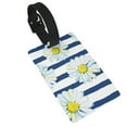 thumbnail image 1 of Balery Daisy Striped Nautical Print Durable Luggage Tags with Secure Strap, Personalized Travel ID Tags for Suitcases, Bags, and Backpacks - Easy Identification for Men and Women, 1 of 8