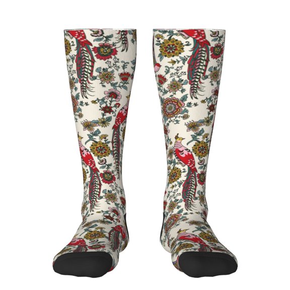 Balery Dark Enchanted Flowers And Birds Fun Novelty Socks Men'S Women'S Crew Socks Funny Crazy Novelty Socks Quirky And Cool Socks