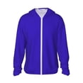 thumbnail image 1 of Balery Darkblue Men's Women's UPF 50+ Sun Protection Lightweight Hoodie Performance Long Sleeve Shirt for Fishing Running-X-Large, 1 of 1