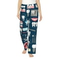 thumbnail image 1 of Balery Dental print Women's Pajama Pants,Ultra Lightweight Pjs,Lounge Pant-Small, 1 of 9