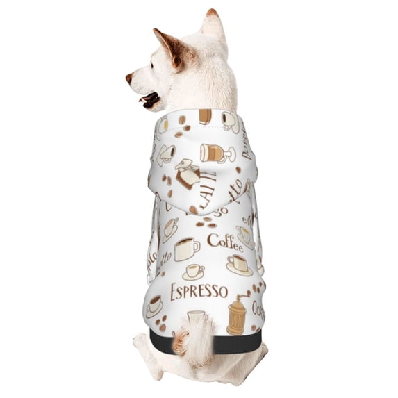 Balery Design Name Dog Hoodie Pets Wear Hoodies For Small Dogs Pet Clothes Costumes, Pets Wear Hoodie Sweatshirt Outfit For Dogs Cats Cosplay Party-Size Name