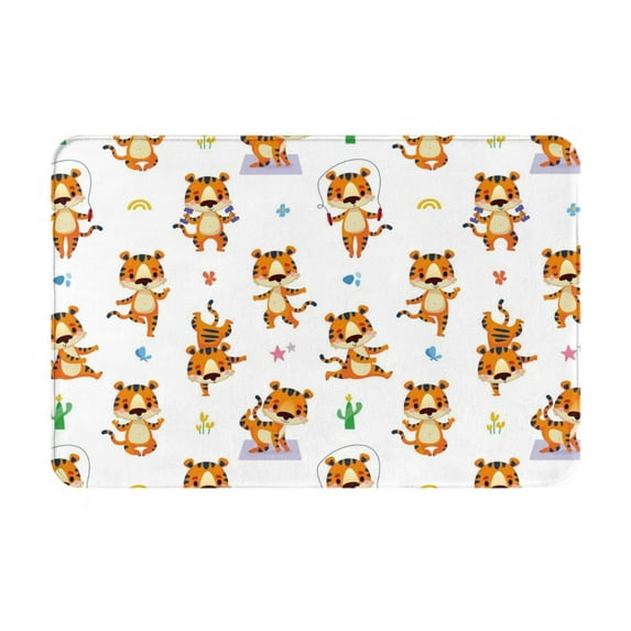 Balery Design Name Doormats - Non-Slip Front Door Mat Spring Doormat For Front Door Decor, Home, And Office, Welcome Mats With Floral Print 16x24 Inch