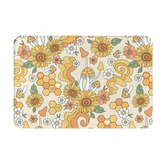 Balery Design Name Doormats - Non-Slip Front Door Mat Spring Doormat For Front Door Decor, Home, And Office, Welcome Mats With Floral Print 16x24 Inch