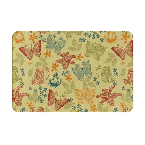 Balery Design Name Doormats - Non-Slip Front Door Mat Spring Doormat For Front Door Decor, Home, And Office, Welcome Mats With Floral Print 16x24 Inch