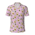 thumbnail image 1 of Balery Different Avocados Printed Men’s Short Sleeve Polo Shirt, Midweight Men's Shirt,Golf Polo shirts -3X-Large, 1 of 8