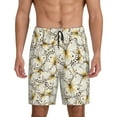 thumbnail image 1 of Balery Different Butterflys Men's Cotton Knit Pajama Shorts Waistband & Pockets,Short Pajama Pants-Large, 1 of 8