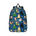 Balery Different Cats Christmas Vintage Canvas Backpack for Men and