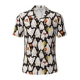 thumbnail image 1 of Balery Different Ghosts Printed Men’s Short Sleeve Polo Shirt, Midweight Men's Shirt,Golf Polo shirts -Medium, 1 of 8
