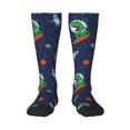 thumbnail image 1 of Balery Dinosaur Astronaut Space Surfing Fun Novelty Socks Men'S Women'S Crew Socks Funny Crazy Novelty Socks Quirky And Cool Socks, 1 of 9