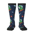 thumbnail image 1 of Balery Dinosaur Astronaut Space Surfing Fun Novelty Socks Men'S Women'S Crew Socks Funny Crazy Novelty Socks Quirky And Cool Socks, 1 of 9
