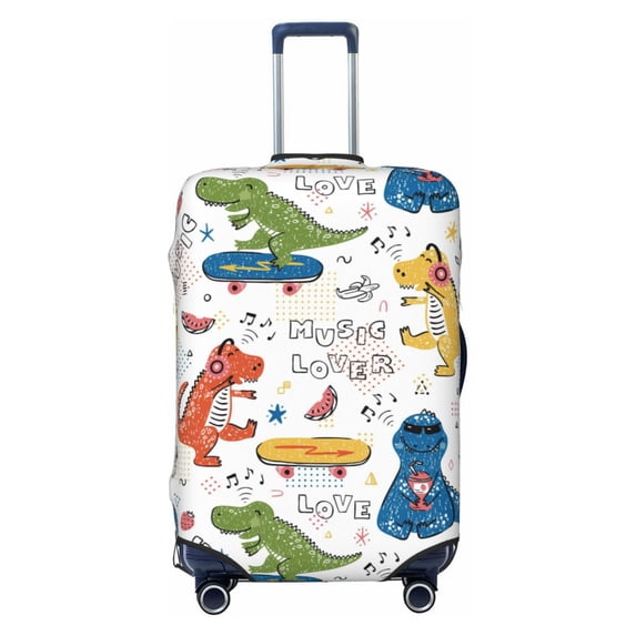Balery Dinosaur Luggage Cover Protector, Scratch And Dirt Resistant, Fits 18-32 Inch Luggage - X-Large