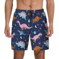 thumbnail image 1 of Balery Dinosaur Mens Swim Trunks Swim Shorts for Men Quick Dry Inseam Beach Shorts with Compression Liner Pocket-X-Large, 1 of 9