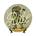 thumbnail image 1 of Balery Dinosaur Print Bone China Decorative Plate Ceramic Dinner Plates Art Crafts with Display Stand-6in, 1 of 6