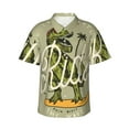 thumbnail image 1 of Balery Dinosaur Print Men's Hawaiian Shirts Short Sleeve Beach Shirt Relaxed Fit Vacation Button Down Shirts-3X-Large, 1 of 9