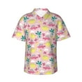 thumbnail image 1 of Balery Dinosaur Print Men's Hawaiian Shirts Short Sleeve Beach Shirt Relaxed Fit Vacation Button Down Shirts-XX-Large, 1 of 9