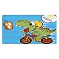 thumbnail image 1 of Balery Dinosaur Riding A Motorcycle Mouse Pad ,15.8x29.5 In Large Gaming Mouse Pad Desk Mat Long Non-Slip Rubber Stitched Edges,Waterproof Mousepad Desk Mat For Gamer Office Home, 1 of 9