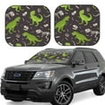thumbnail image 1 of Balery Dinosaur Skeleton Sun Shield 2 Pack For Car Front Windows Foldable Sun Visor Protector Blocks Max Uv Rays And Keeps Your Vehicle Cool For Most Sedans Suv Truck, 1 of 7