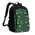 thumbnail image 1 of Balery Dinosaurs Print USB Charging Backpack for Men and Women - Water-Resistant, Anti-Theft Laptop Backpack with USB Port for Travel, Work, School, and College, 1 of 7
