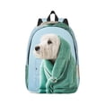 thumbnail image 1 of Balery Dog Wrapped in Towel Vintage Canvas Backpack for Men and Women - Large Capacity, Durable Travel Laptop Bag for School, Work, Hiking, and Outdoor Activities, 1 of 7