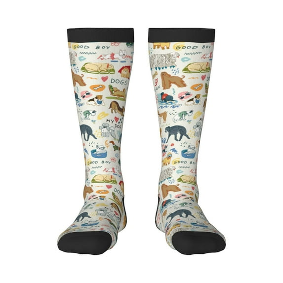 Balery Dogs Funny Pets Fun Novelty Socks Men'S Women'S Crew Socks Funny Crazy Novelty Socks Quirky And Cool Socks
