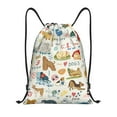 thumbnail image 1 of Balery Dogs Funny Pets Pattern Drawstring Backpack Bag Sport Gym Sackpack Cinch Bags Pattern Drawstring Backpack Bag Sport Gym Sackpack Cinch Bags -Medium, 1 of 6