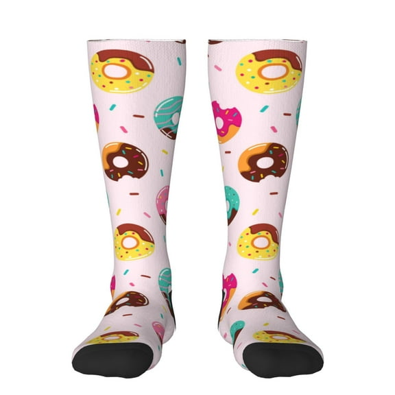 Balery Donut Fun Novelty Socks Men'S Women'S Crew Socks Funny Crazy Novelty Socks Quirky And Cool Socks