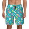 thumbnail image 1 of Balery Donut Mens Swim Trunks Swim Shorts for Men Quick Dry Inseam Beach Shorts with Compression Liner Pocket-Large, 1 of 9