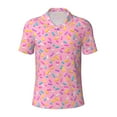 thumbnail image 1 of Balery Donut Printed Men’s Short Sleeve Polo Shirt, Midweight Men's Shirt,Golf Polo shirts -Large, 1 of 9