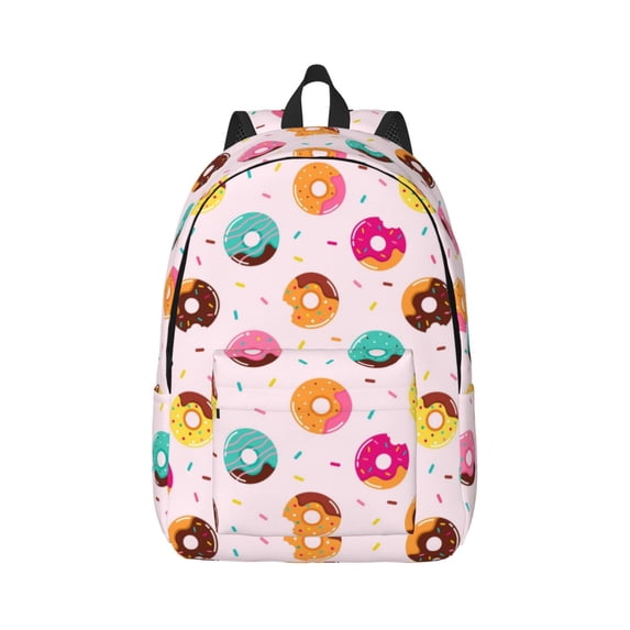 Balery Donut Vintage Canvas Backpack for Men and Women - Large Capacity, Durable Travel Laptop Bag for School, Work, Hiking, and Outdoor Activities