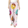 thumbnail image 1 of Balery Donut print Women's Pajama Pants,Ultra Lightweight Pjs,Lounge Pant-Small, 1 of 9